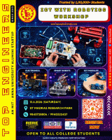 IoT with Robotics Workshop 2026 venue Poster